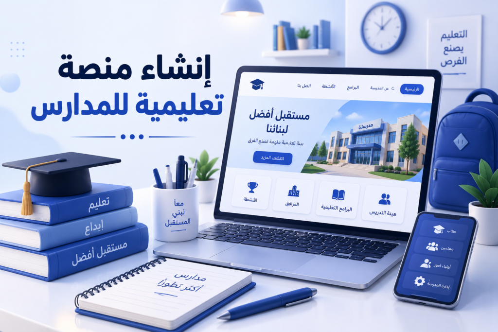 إنشاء منصة تعليمية للمدارس