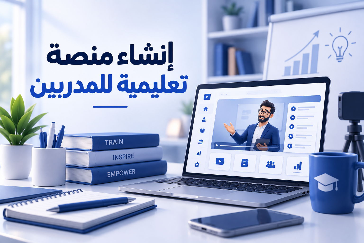 إنشاء منصة تعليمية للمدربين