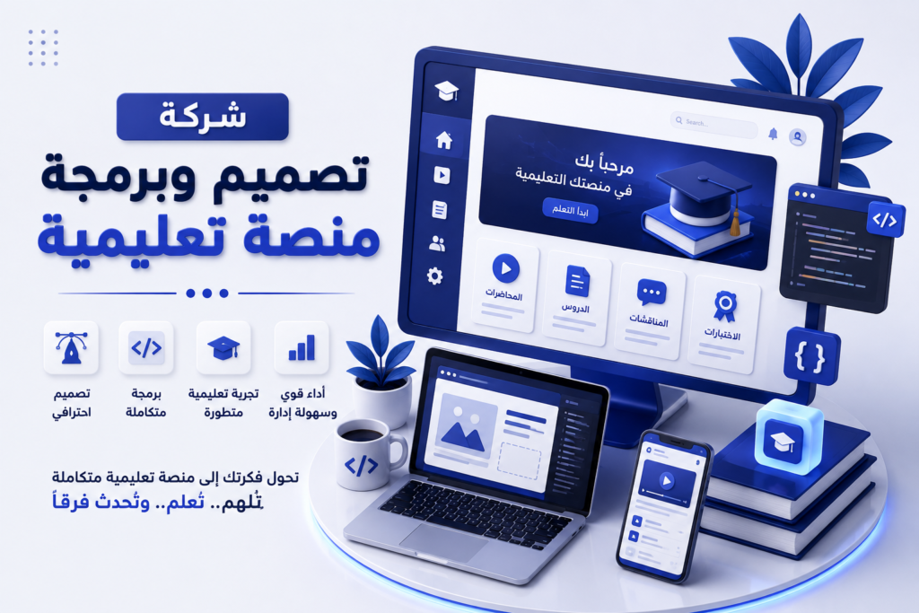 شركة تصميم وبرمجة منصة تعليمية